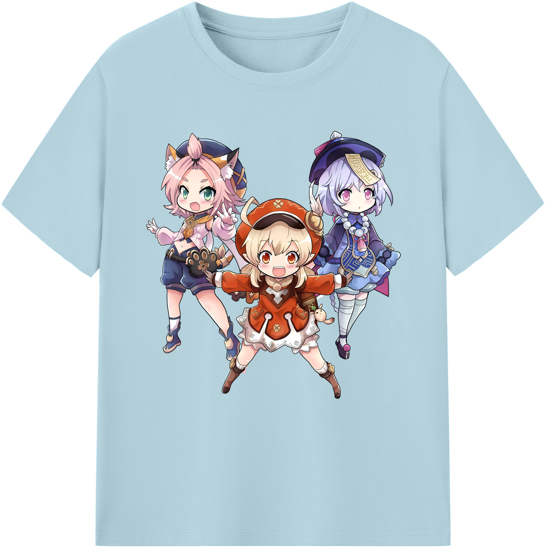 げんし神 七七 なな  genshin Nana 綿100％半袖Tシャツ（フロントプリント）